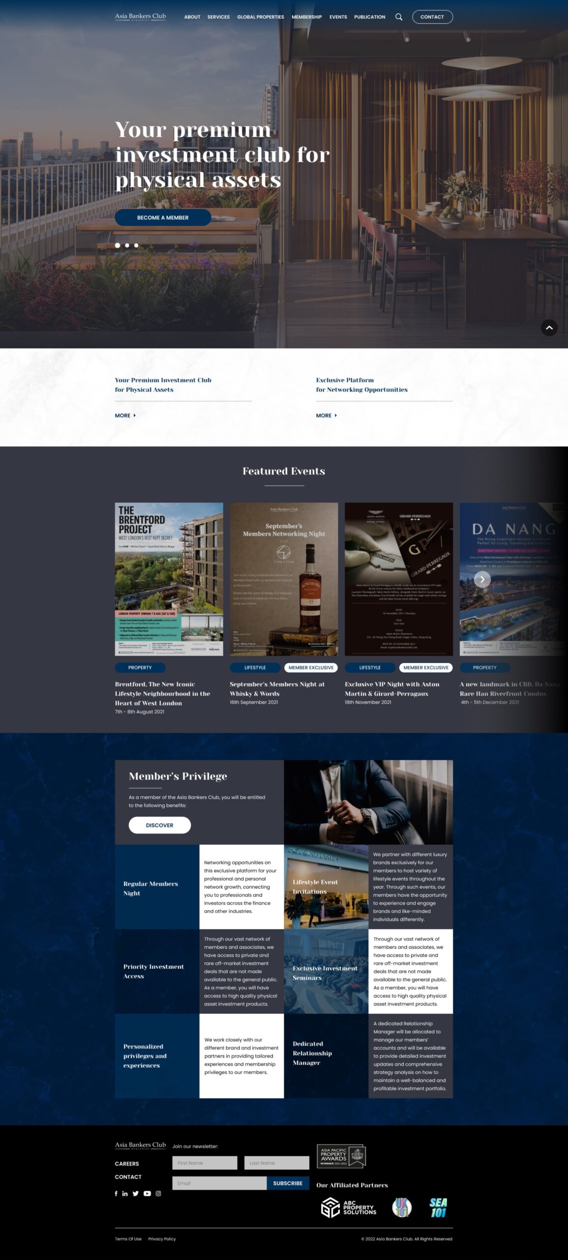 Asia bankers club Web design Web development Digital agency manchester Coremeta